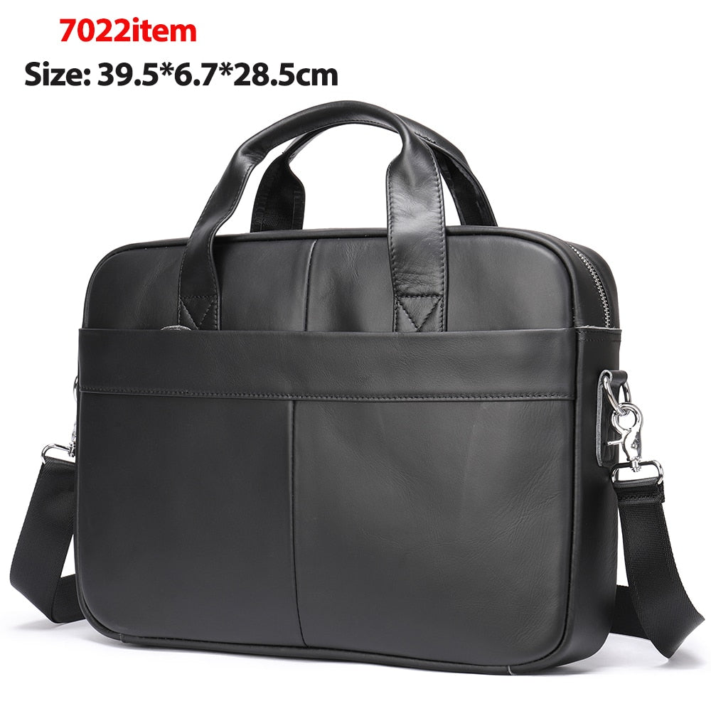 WESTAL Genuine Leather Messenger Bag