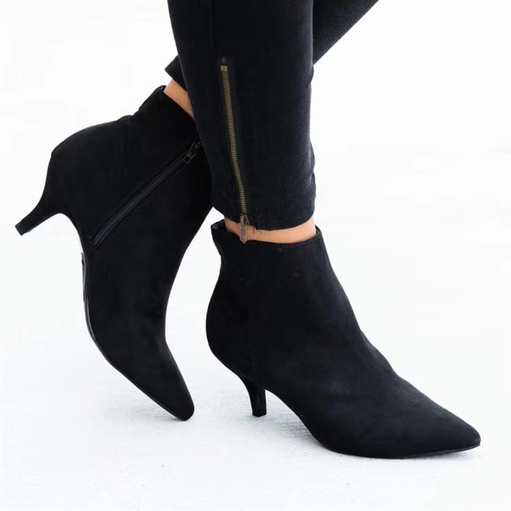 GAOKE Women's Suede Ankle Boots