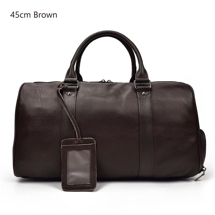 Genuine Leather Carry-On Luggage for Men