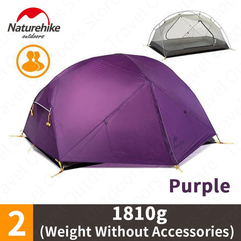 NatureHike Ultralight 20D Nylon Silicone Mongar Camping Tent