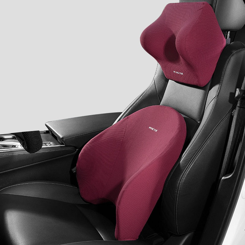 Car Lumbar & Neck Pillow Support