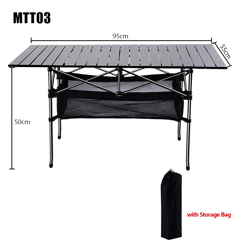 Outdoor Camping Table Aluminum Alloy Desk BBQ Foldable Tables Ultralight Picnic Table Folding Outdoor Desk Camping Gear