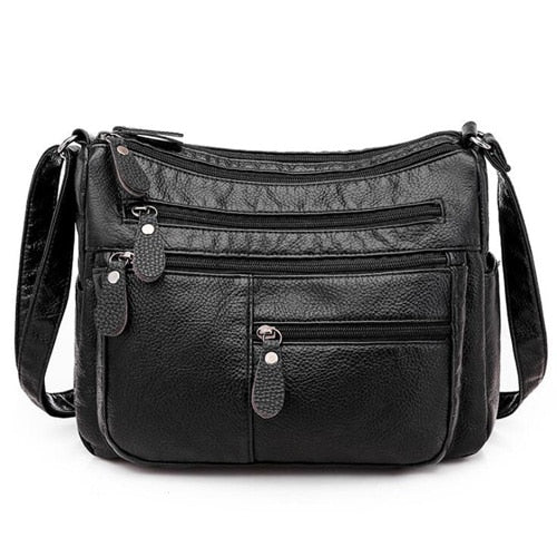 Casual Women Bag Soft Leather Messenger Bags
