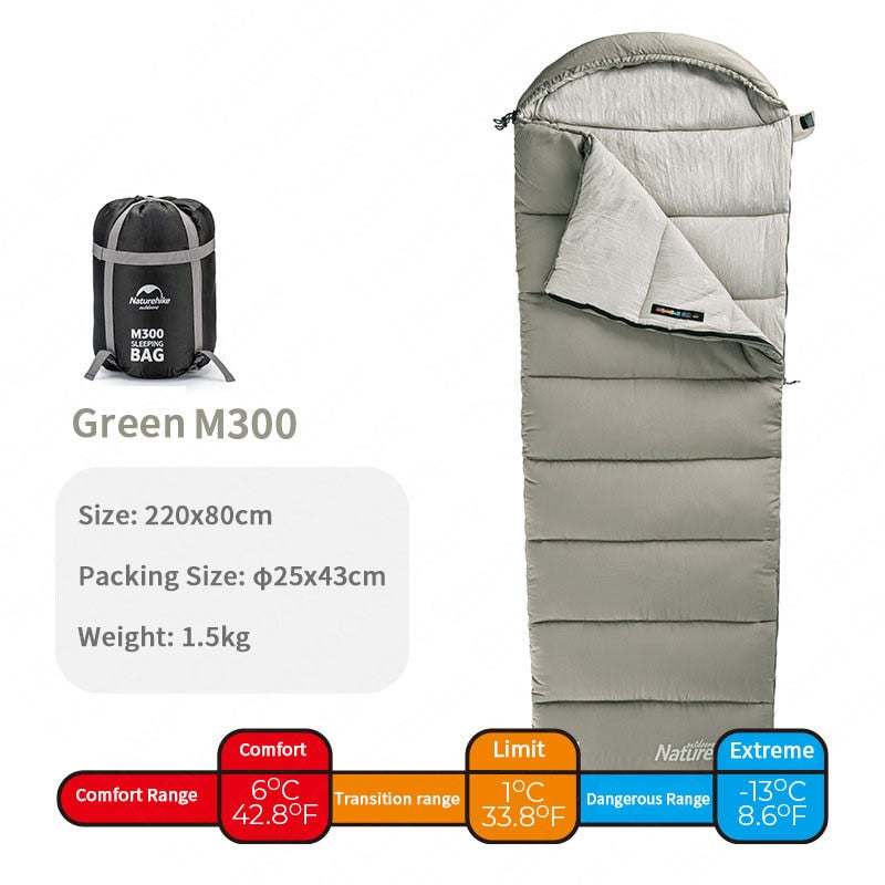 Naturehike  Envelope Hooded Cotton Sleeping Bag