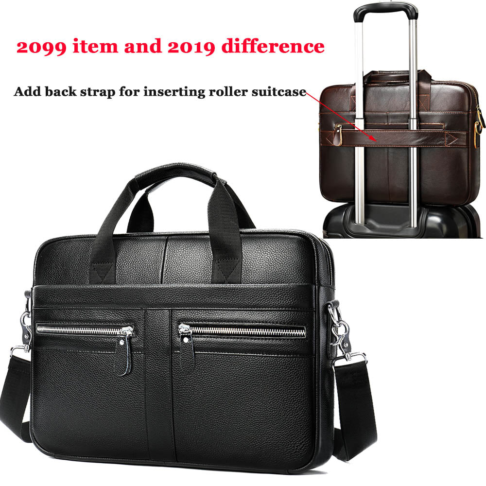 WESTAL Genuine Leather Messenger Bag