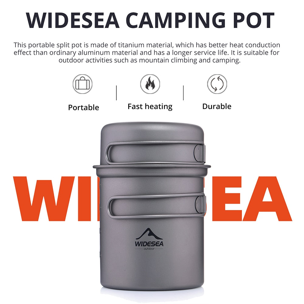Widesea Titanium Cooking Pot Set