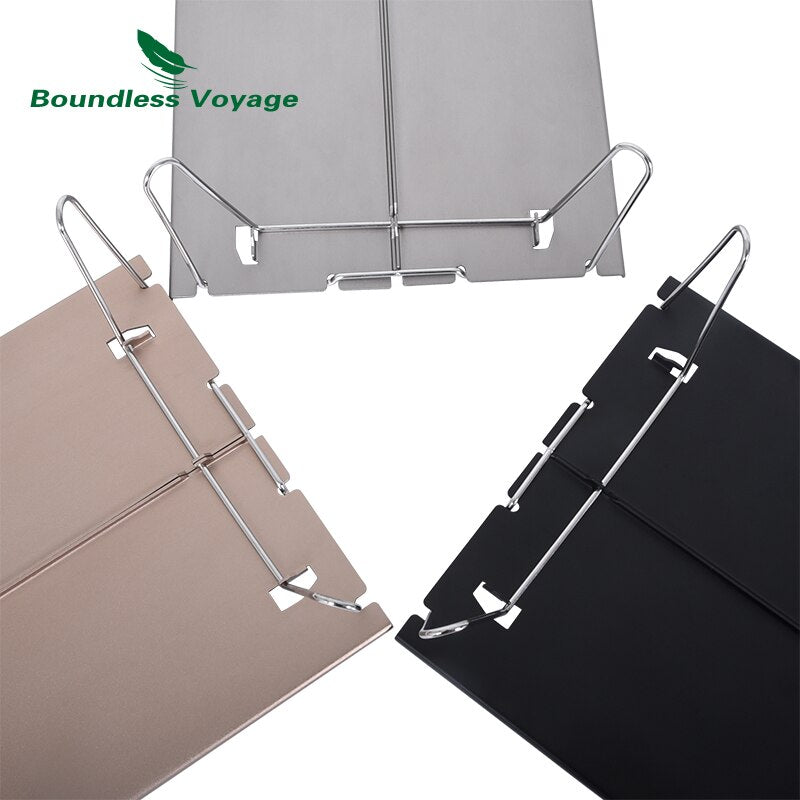 Boundless Voyage Camping Table Lightweight Hard-Topped Folding Table Aluminium Alloy Mini Table with Carry Bag BVT01