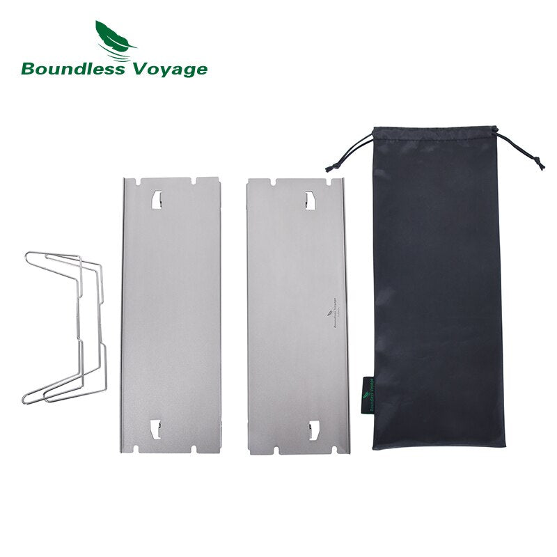 Boundless Voyage Camping Table Lightweight Hard-Topped Folding Table Aluminium Alloy Mini Table with Carry Bag BVT01