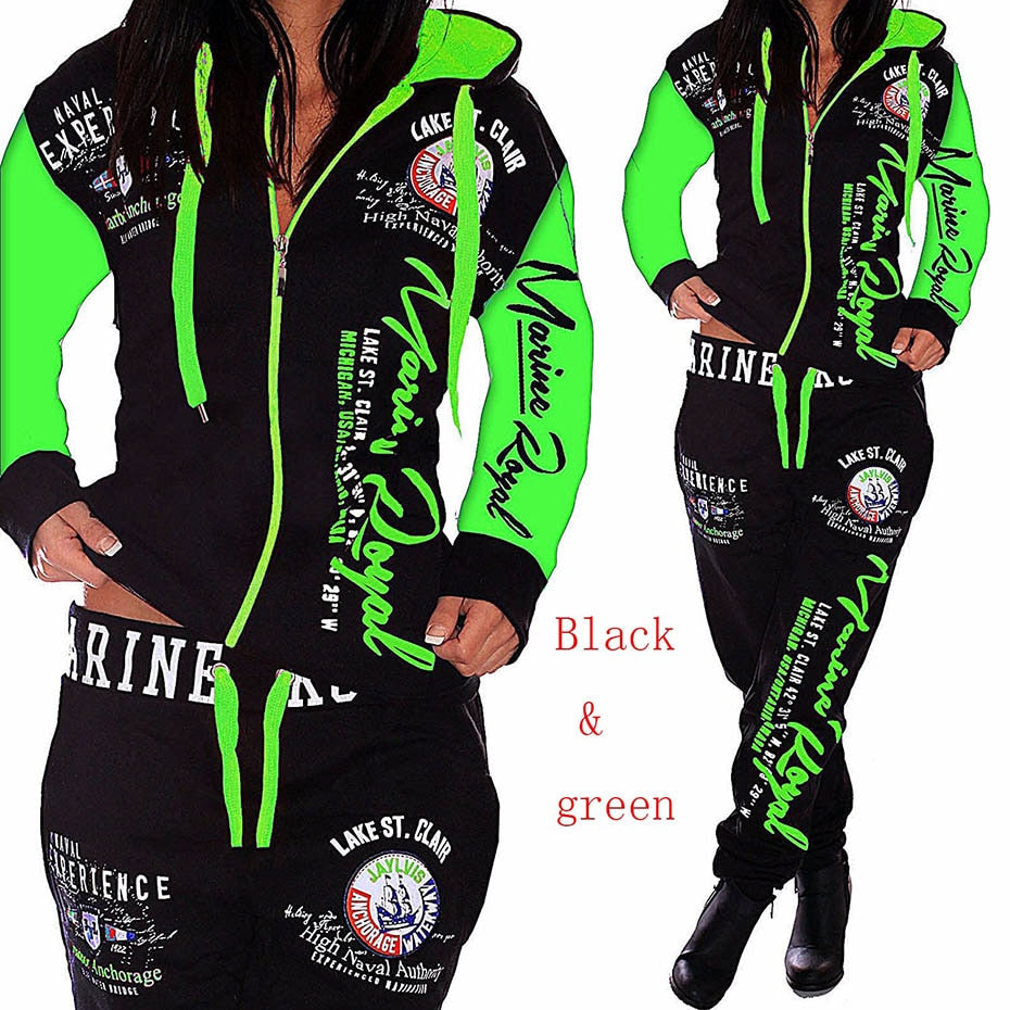 ZOGAA Printed Women Tracksuit
