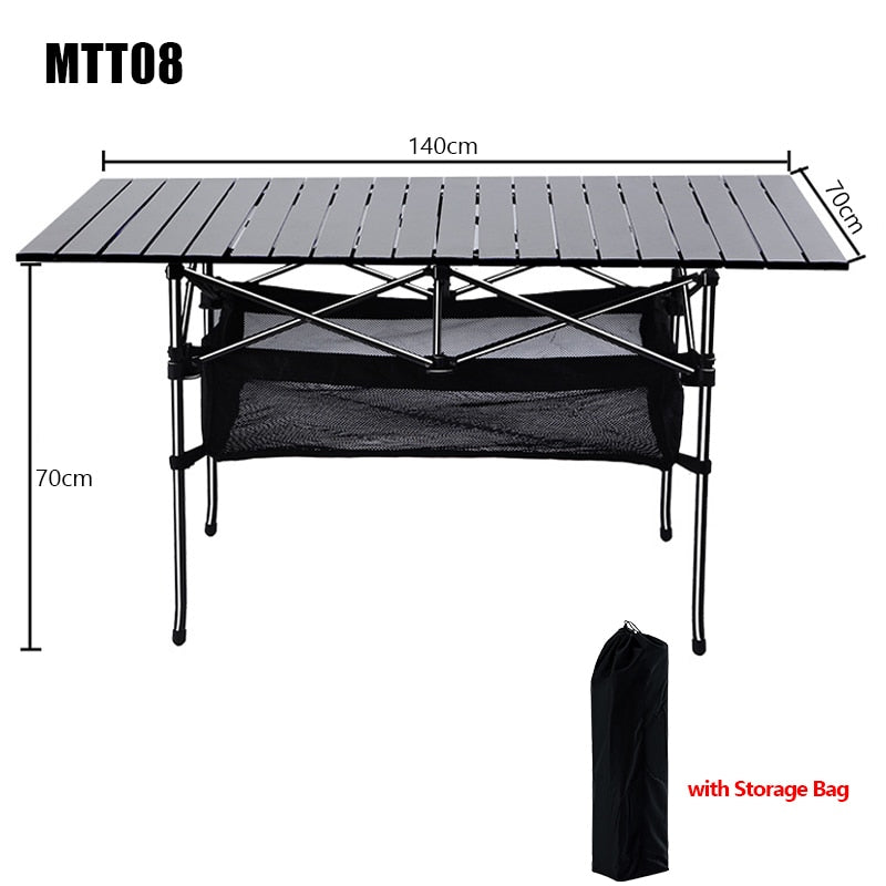 Outdoor Camping Table Aluminum Alloy Desk BBQ Foldable Tables Ultralight Picnic Table Folding Outdoor Desk Camping Gear