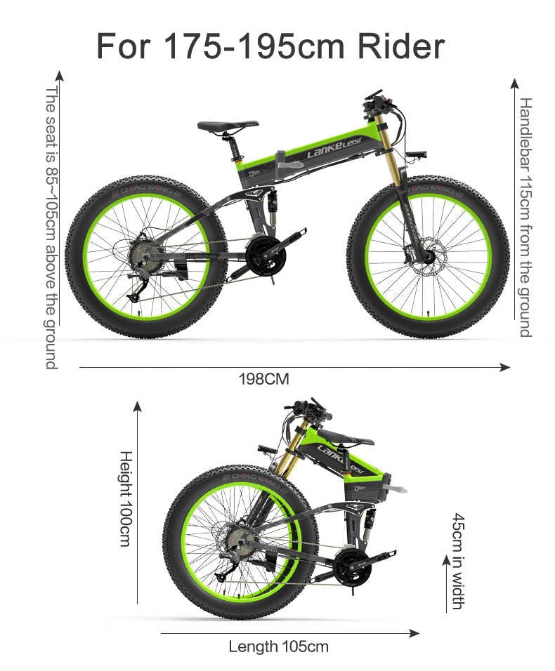 T750Plus Folding Electric Sand Bike