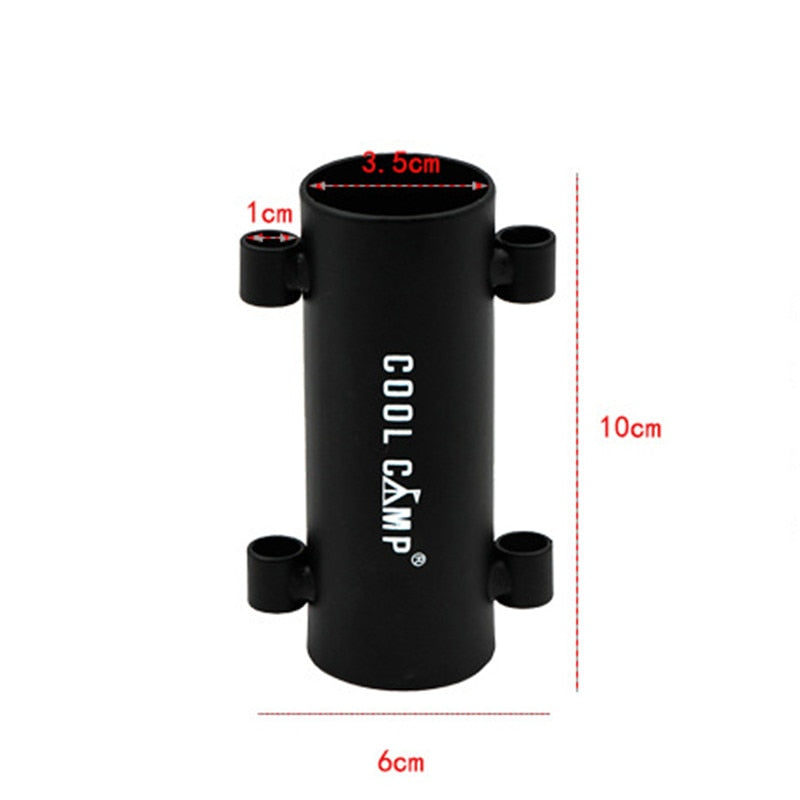 Awning Rod Holder Outdoor Camping Canopy Rod Iron Holder Fixed Tube Reinforced Windproof Tent Awning Pole Accessories