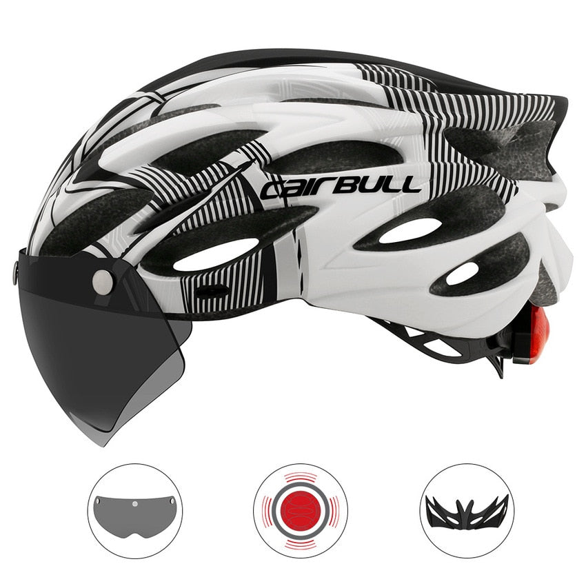 Integrally-Molded Bicycle Cycling Helmets