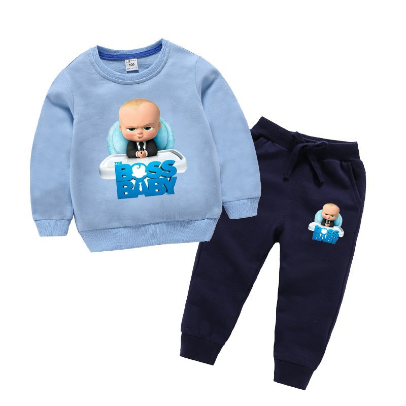 Girls Printed Sweatshirts Set