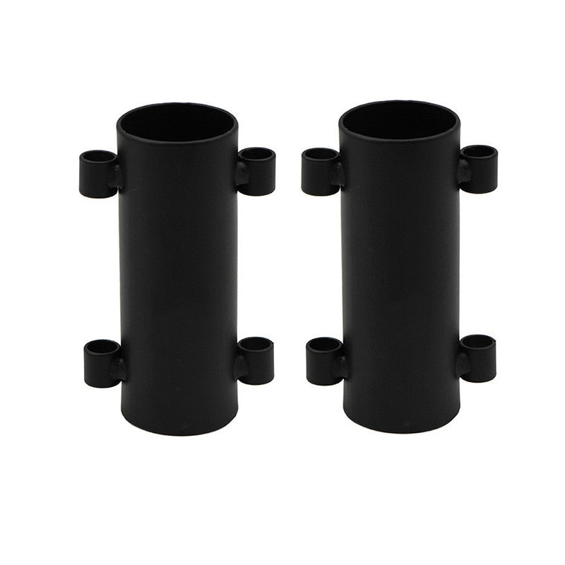 Awning Rod Holder Outdoor Camping Canopy Rod Iron Holder Fixed Tube Reinforced Windproof Tent Awning Pole Accessories