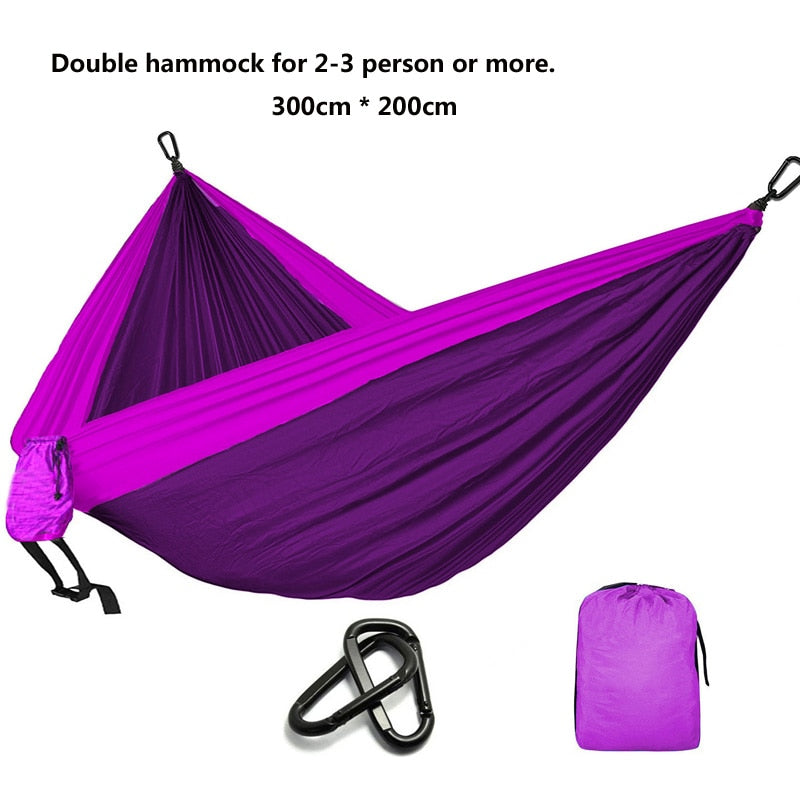 Camping Parachute Hammock Survival Garden Outdoor Furniture Leisure Sleeping Hamaca Travel Double Hammock