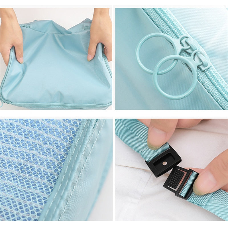 RUPUTIN 7-Piece Set Travel Organizer Cubes