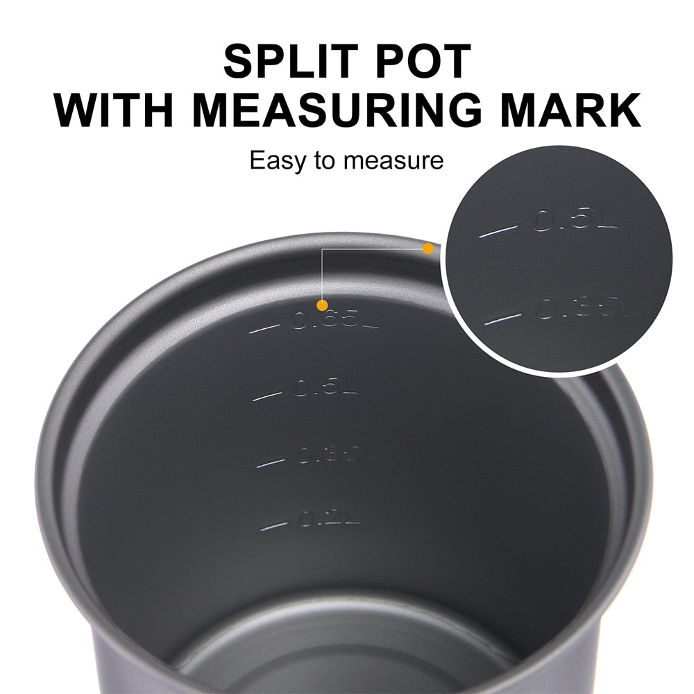 Widesea Titanium Cooking Pot Set