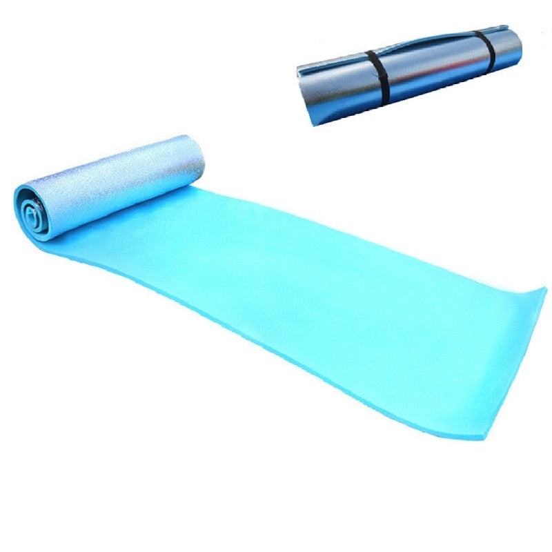 Outdoor camping mattress picnic mat pads Aluminum Foil mat Camping Dampproof beach mat 180*50*0.6cm