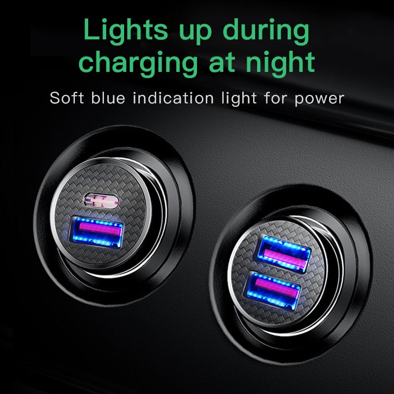 Baseus 30W USB Car Quick Charger 4.0 3.0