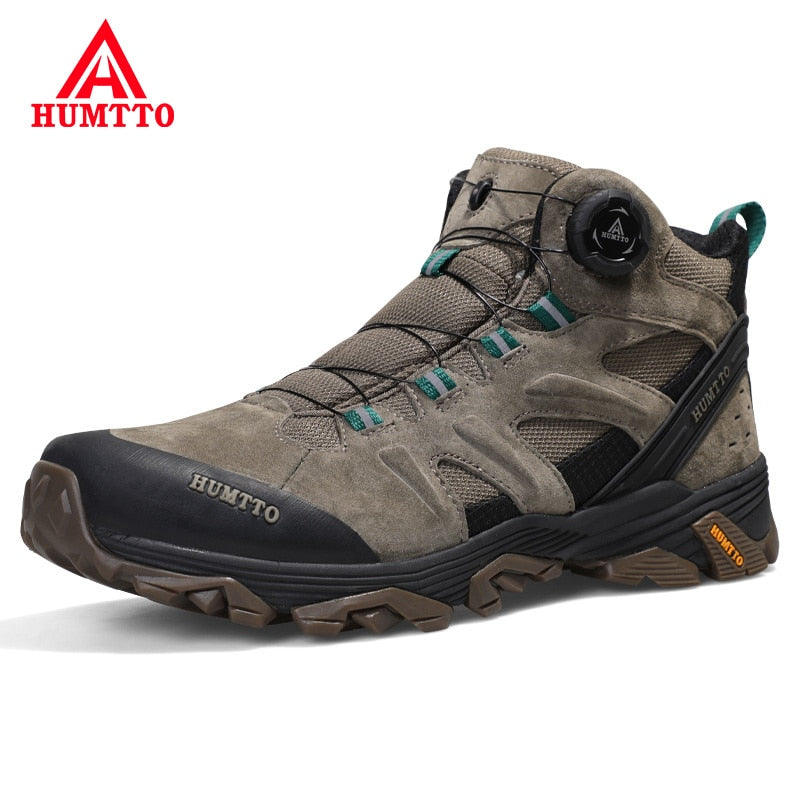 HUMTTO Outdoor Leather Trekking Boots