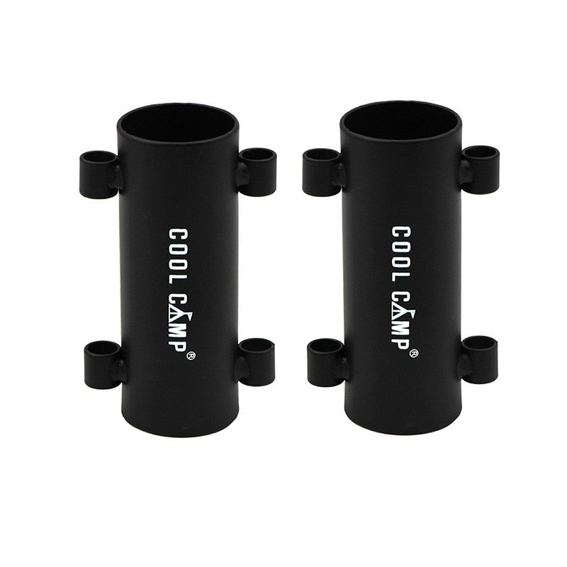 Awning Rod Holder Outdoor Camping Canopy Rod Iron Holder Fixed Tube Reinforced Windproof Tent Awning Pole Accessories
