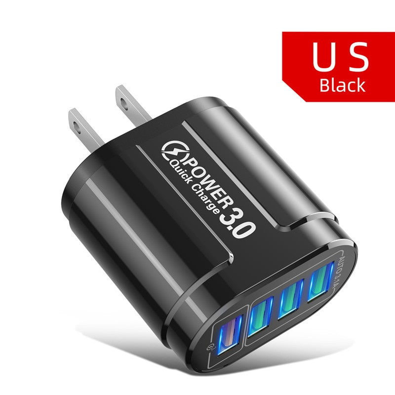 USLION 48W USB Fast Charger Adapter 3.0