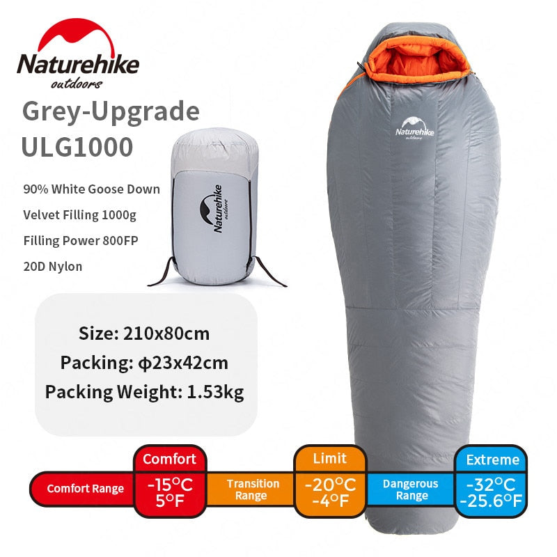 Naturehike Goose Down Mummy Sleeping Bags