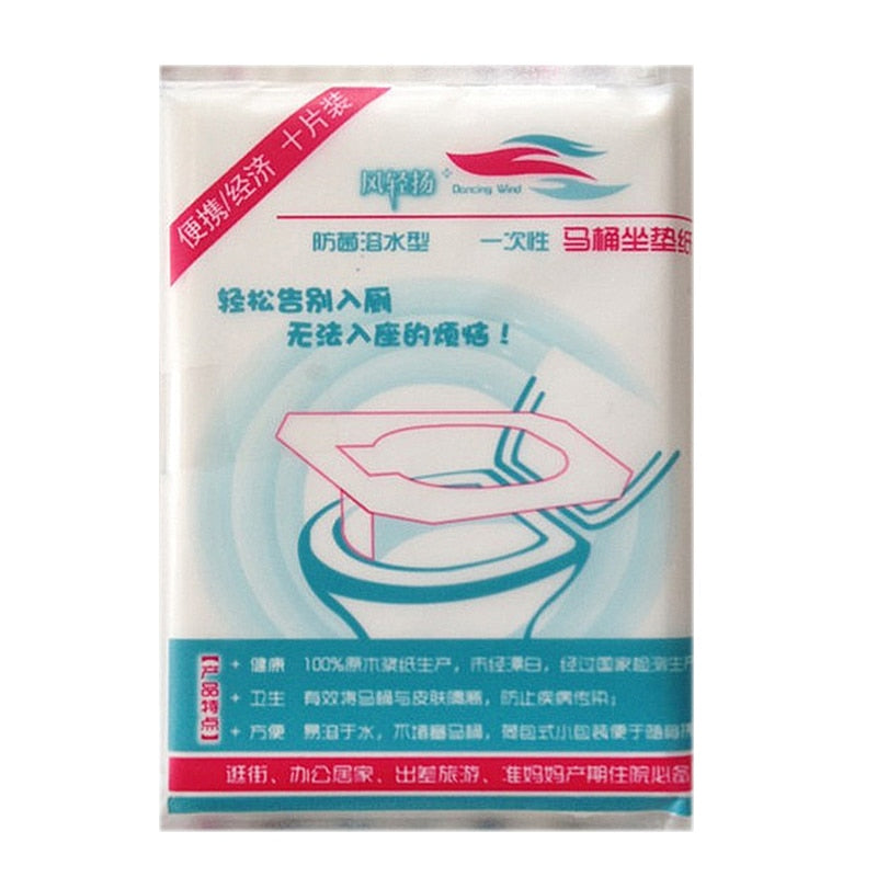 10 Packs Disposable Toilet Seat Protector