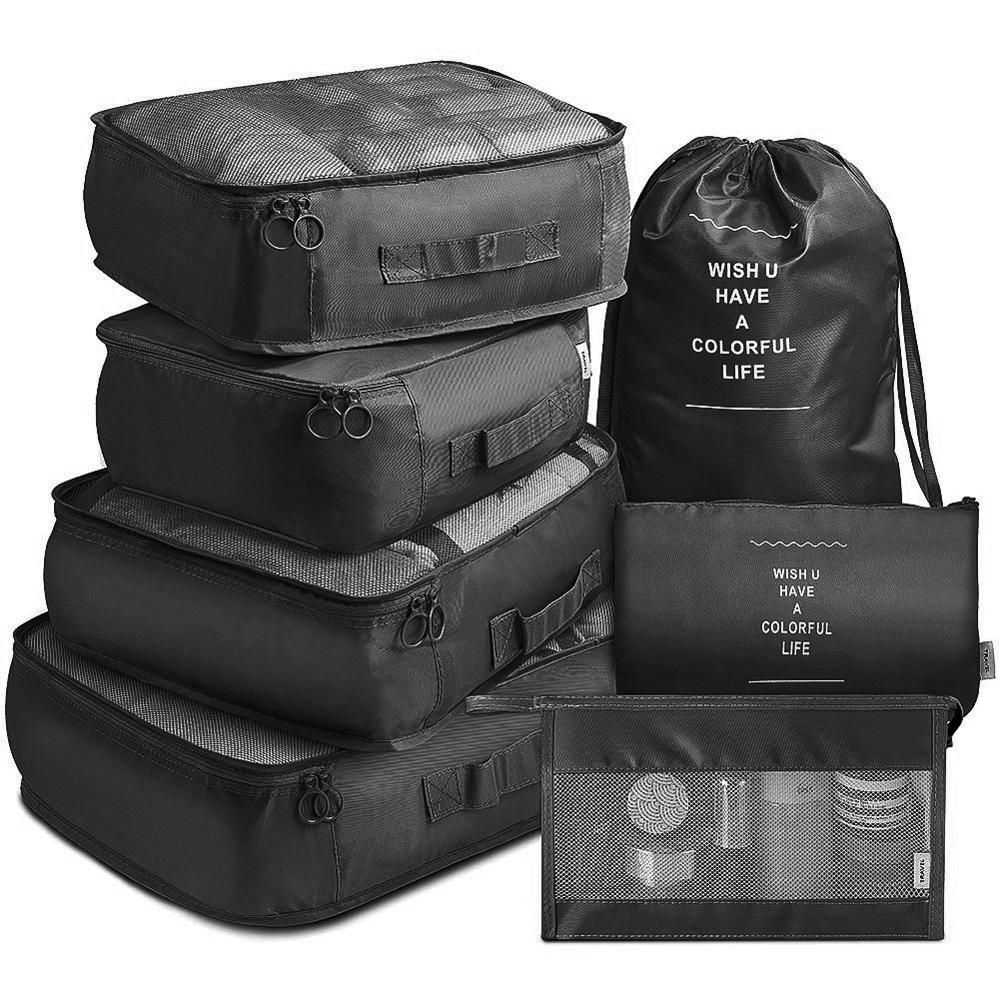 RUPUTIN 7-Piece Set Travel Organizer Cubes