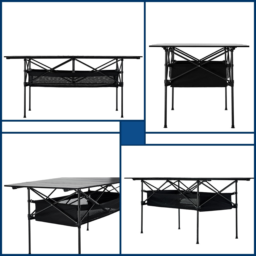 Outdoor Camping Table Aluminum Alloy Desk BBQ Foldable Tables Ultralight Picnic Table Folding Outdoor Desk Camping Gear