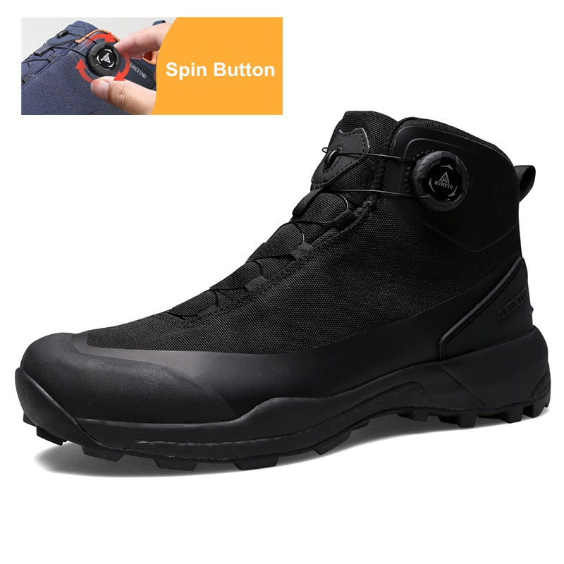 HUMTTO Waterproof Leather Platform Boots