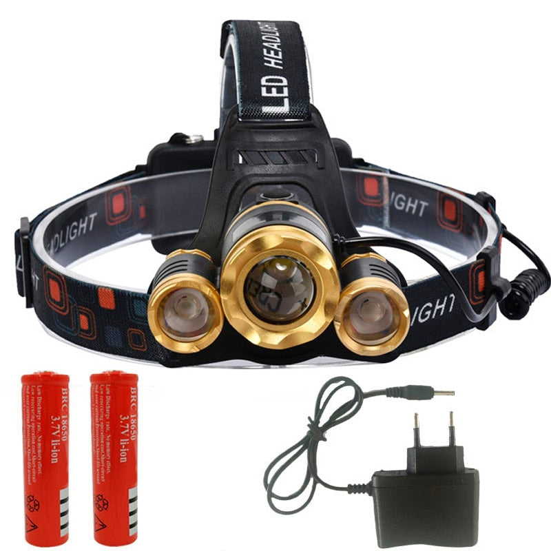 Zoomable 13000LM LED T6 Headlamp