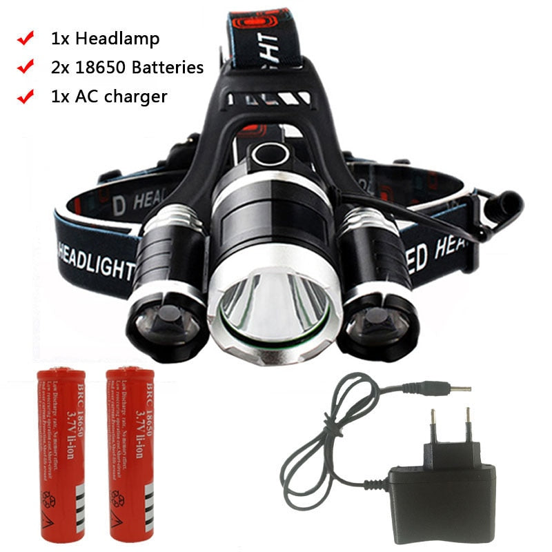 Zoomable 13000LM LED T6 Headlamp