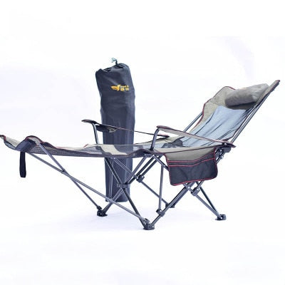 Outdoor Folding Camping Chair with Footrest