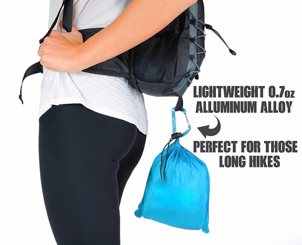 ZOWEE Outdoor Aluminum Hammock Carabiner
