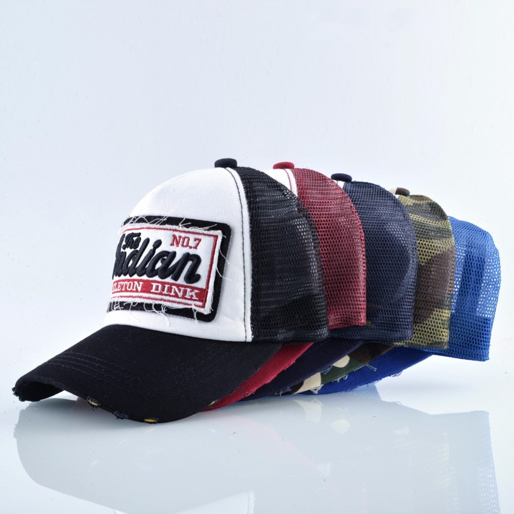 Summer Breathable Mesh Snapback Hat