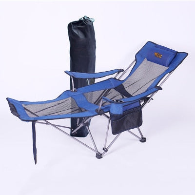 Outdoor Folding Camping Chair with Footrest