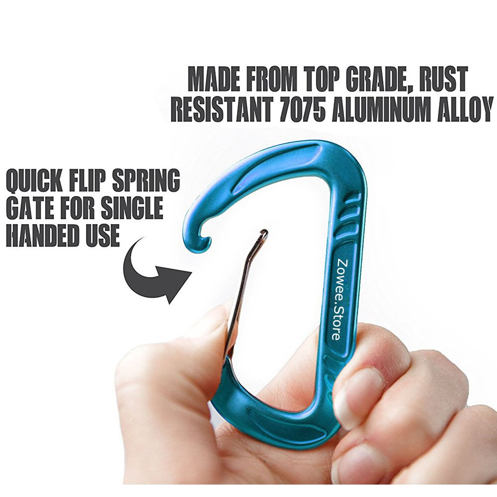 ZOWEE Outdoor Aluminum Hammock Carabiner