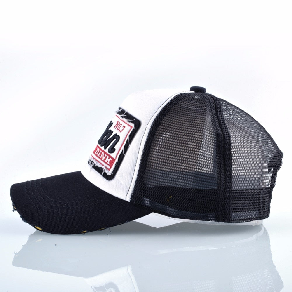 Summer Breathable Mesh Snapback Hat
