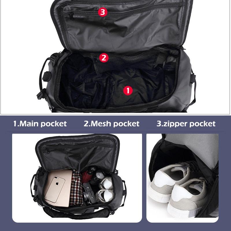 Waterproof Multifunctional Sports Duffle Bag