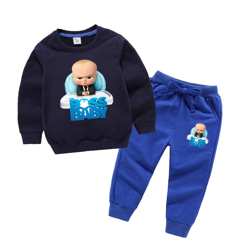 Girls Printed Sweatshirts Set