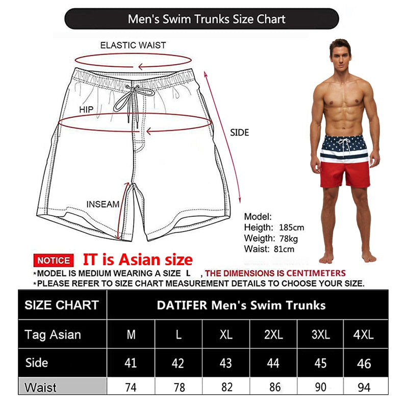 DATIFER Quick Dry Swim Shorts
