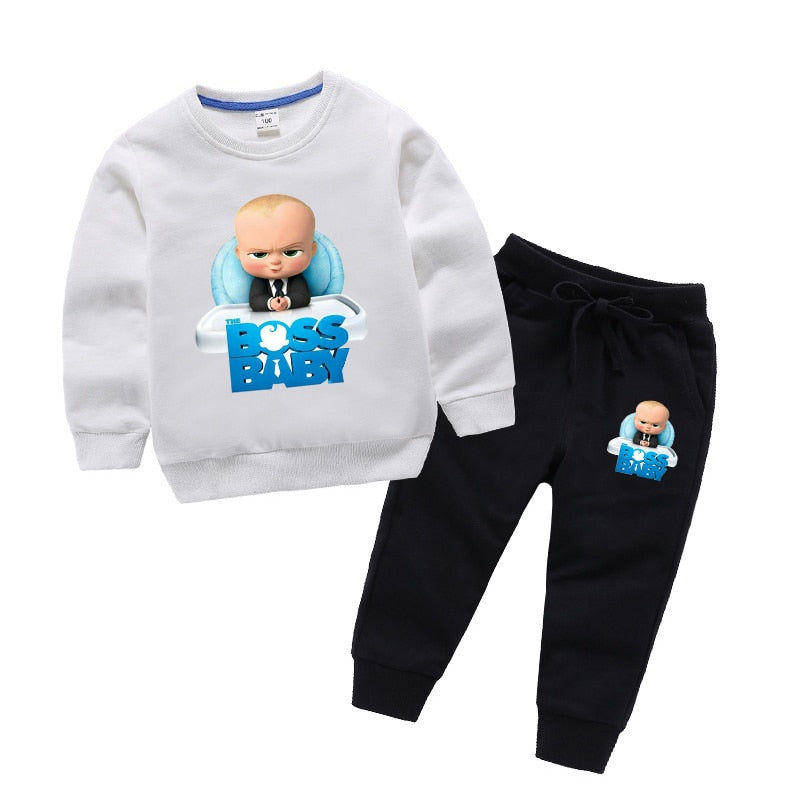 Girls Printed Sweatshirts Set