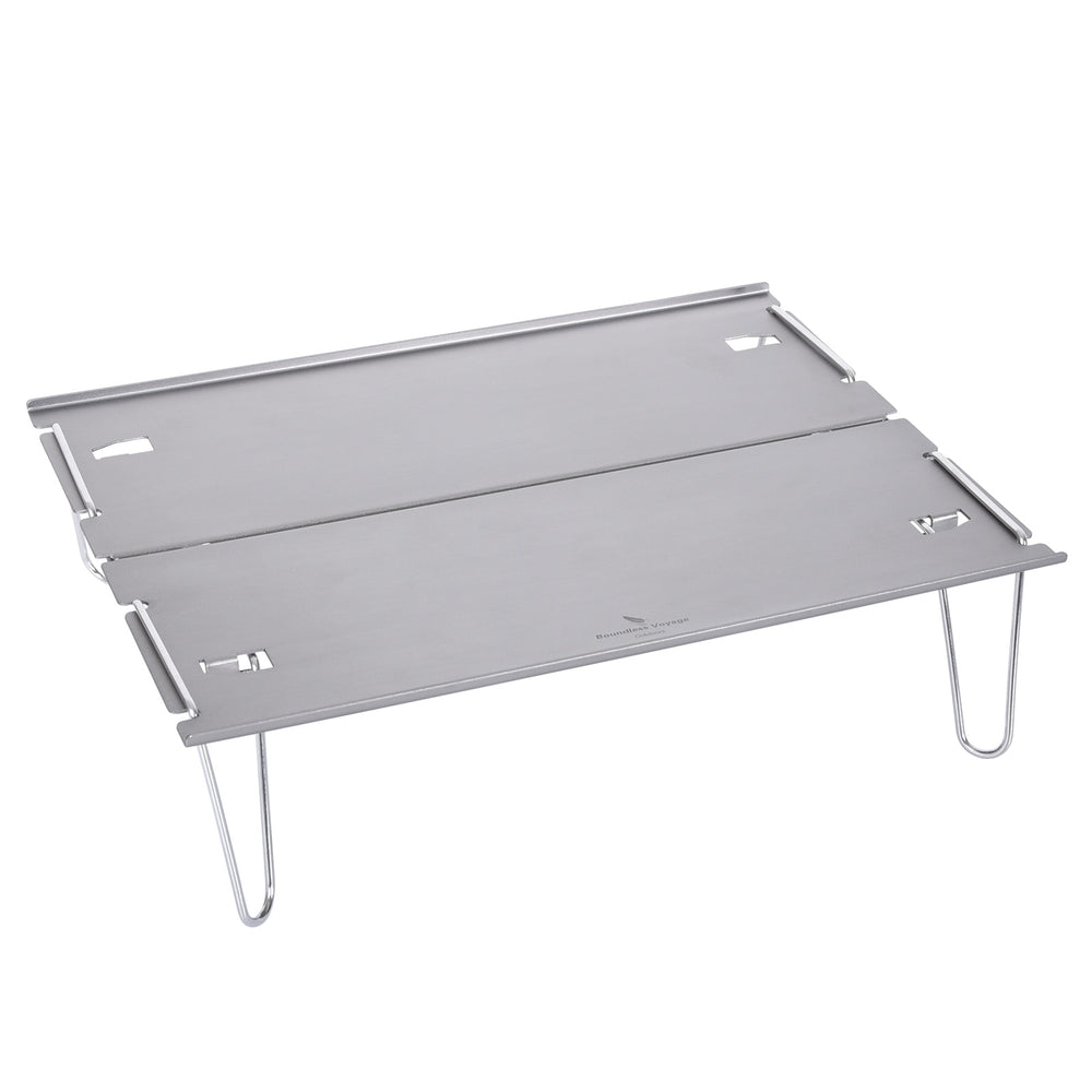 Boundless Voyage Camping Table Lightweight Hard-Topped Folding Table Aluminium Alloy Mini Table with Carry Bag BVT01