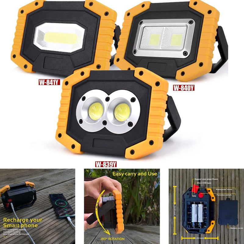 Pocketman 100W Led Portable Work Light Flood