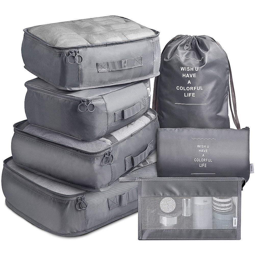 RUPUTIN 7-Piece Set Travel Organizer Cubes