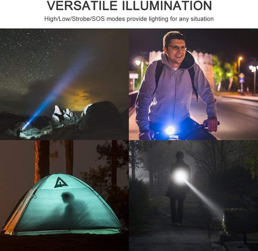 Pocketman LED USB Rechargeable Flashlight