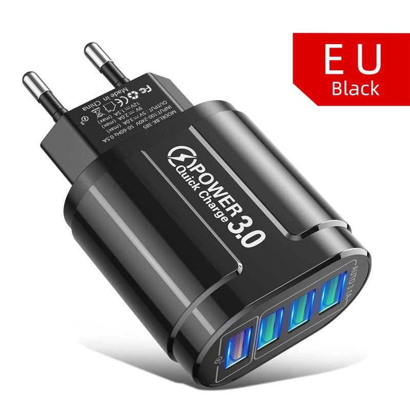 USLION 48W USB Fast Charger Adapter 3.0