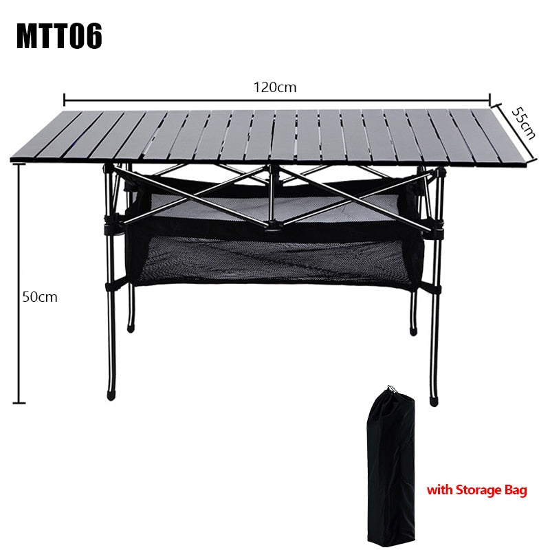 Outdoor Camping Table Aluminum Alloy Desk BBQ Foldable Tables Ultralight Picnic Table Folding Outdoor Desk Camping Gear